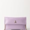 Patrizia Pepe Borsa Pochette Con Logo Fly Lilac Bloom New