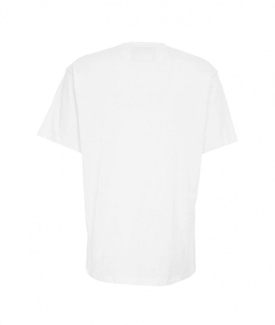 Versace T-Shirt Con Logo Bianco Clearance