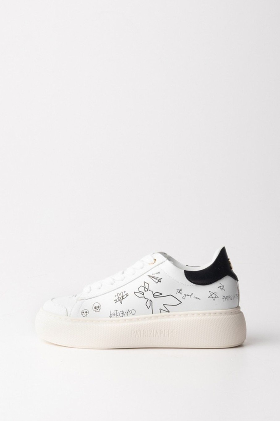 Patrizia Pepe Sneakers Con Disegni White/Black New