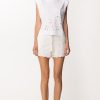 Pinko Top Con Dettagli Intagliati Bianco New