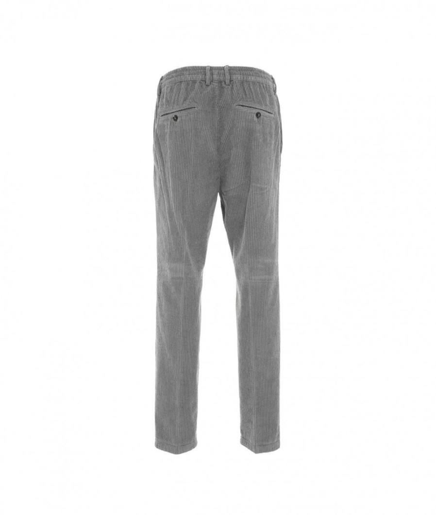 Cruna Joggers In Velluto A Coste Grigio Wholesale