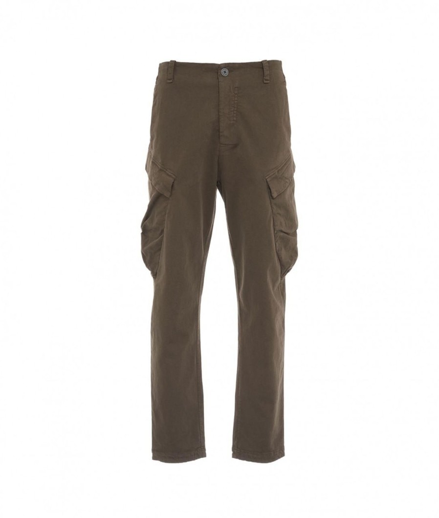 Transit Pantaloni Con Tache Cargo Oliva Hot