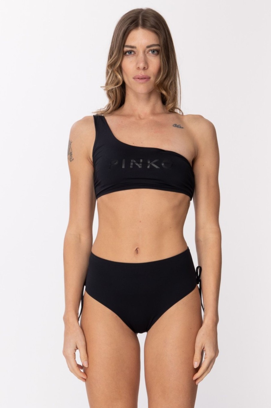 Pinko Top Monospalla Da Bikini Nero Limousine Clearance