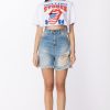 Aniye By T-Shirt Crop Con Stampa Rolling White Wholesale