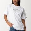 Elisabetta Franchi T-Shirt Con Stampa Reserved Gesso Online