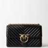 Pinko Love One Classic Bag Nero-Antique Gold Hot