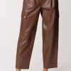 Simona Corsellini Pantaloni Wide Leg Con Tasche E Zip Toffee Online