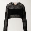 Aniye By Maglia Crop Gotic Con Fascia Black New