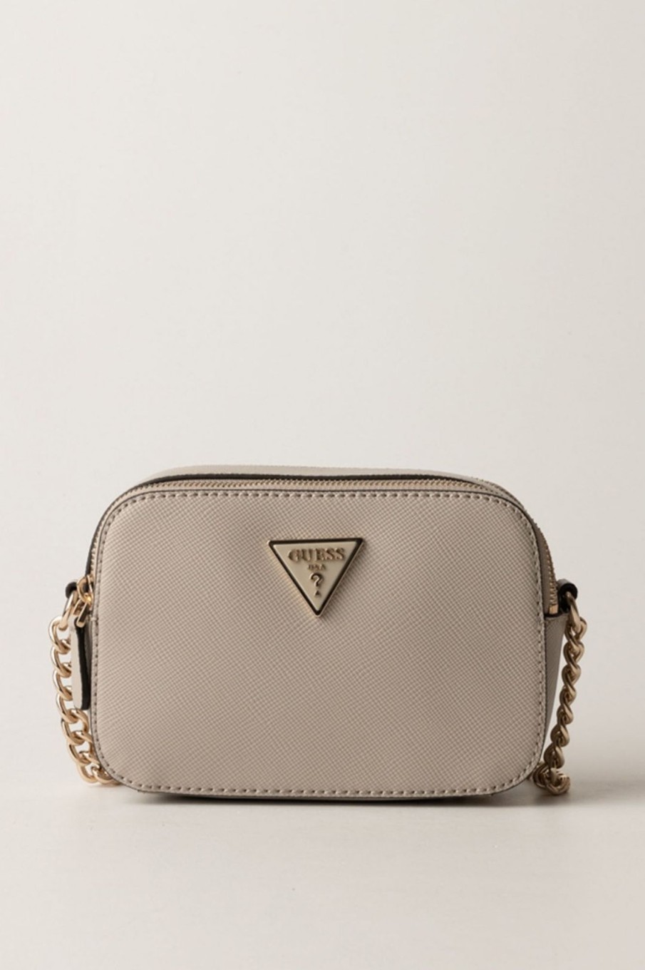 Guess Camera Bag Noelle Con Doppia Zip Taupe Wholesale