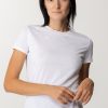 Elisabetta Franchi T-Shirt Con Stampa Loghi Flock Gesso New