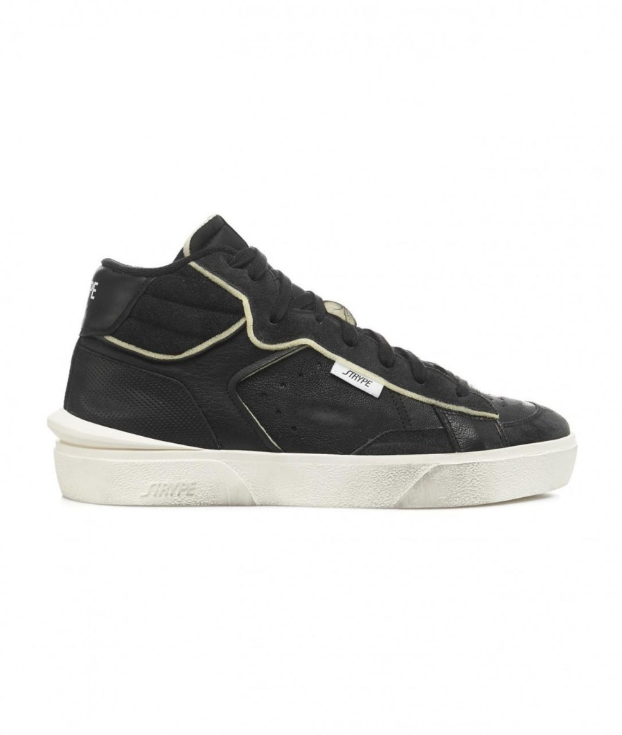 Strype High Top Sneakers Nero New