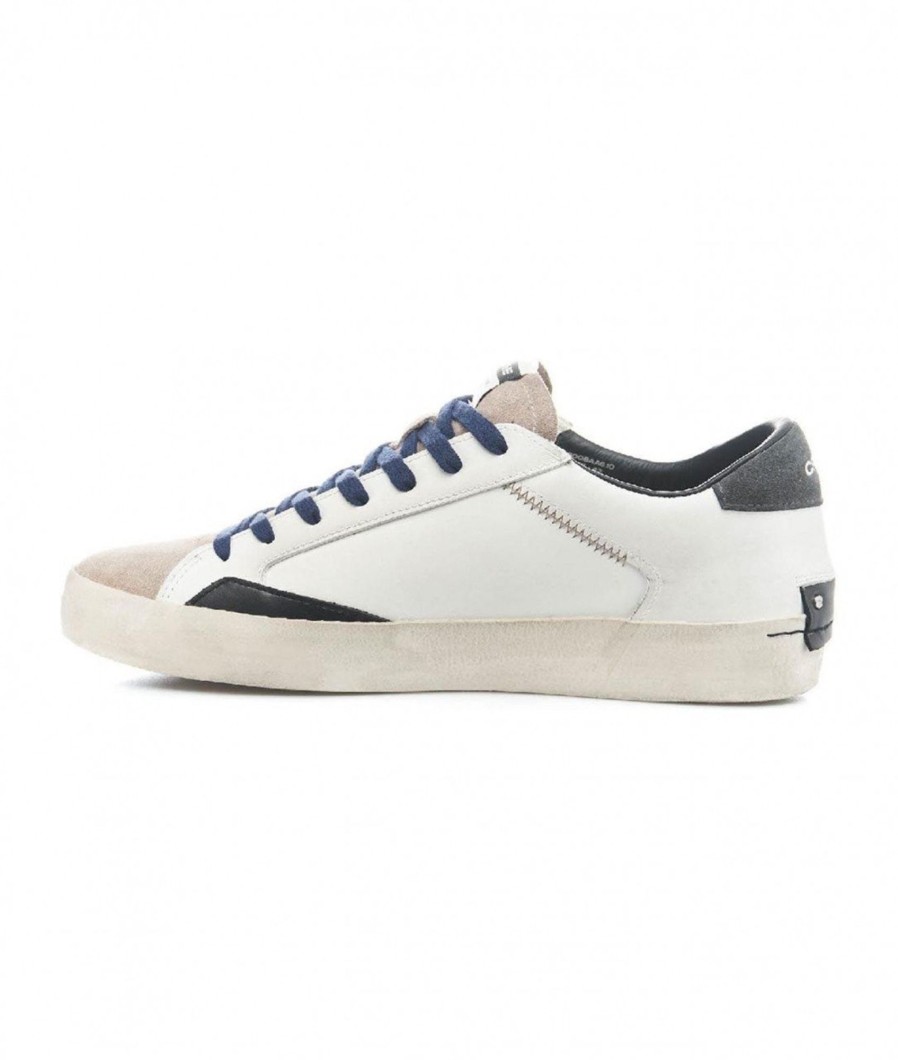 Crime London Sneakers Distressed Bianco Clearance