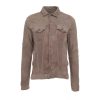 Giorgio Brato Giacca In Pelle Beige New