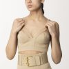 Elisabetta Franchi Top Bustier Con Cut Out Sabbia Wholesale