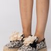 Twin-Set Espadrillas In Pizzo Con Fiore Champignon Online