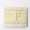 ELISABETTA FRANCHI BAMBINA Telo Mare Con Ricamo Logo Butter/Butter-Cedar/Cedar Hot