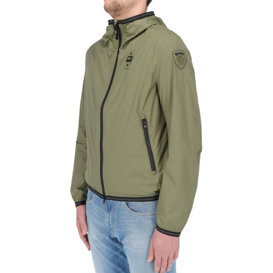 Blauer Giacca Blauer Usa Uoo Nastrato Cappuccio 660 Verde Edera Online