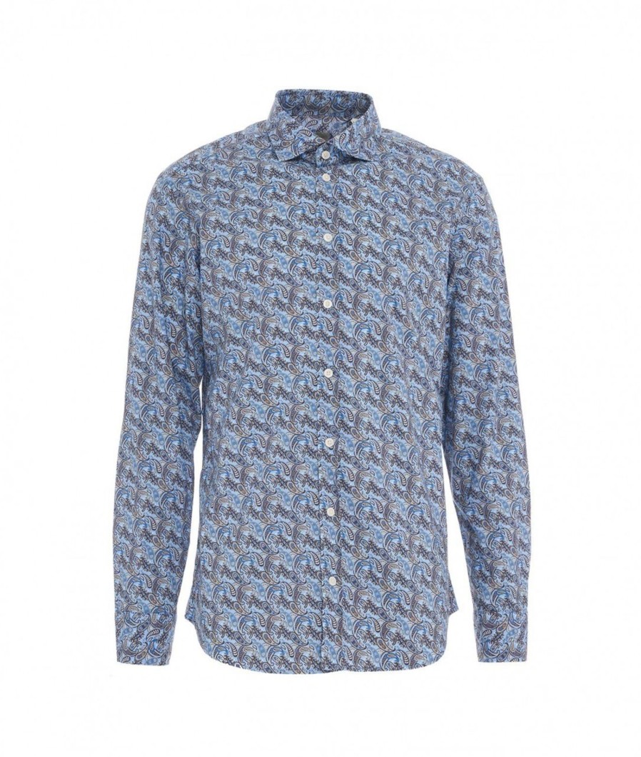 Bastoncino Camicia Paisley Blu Online