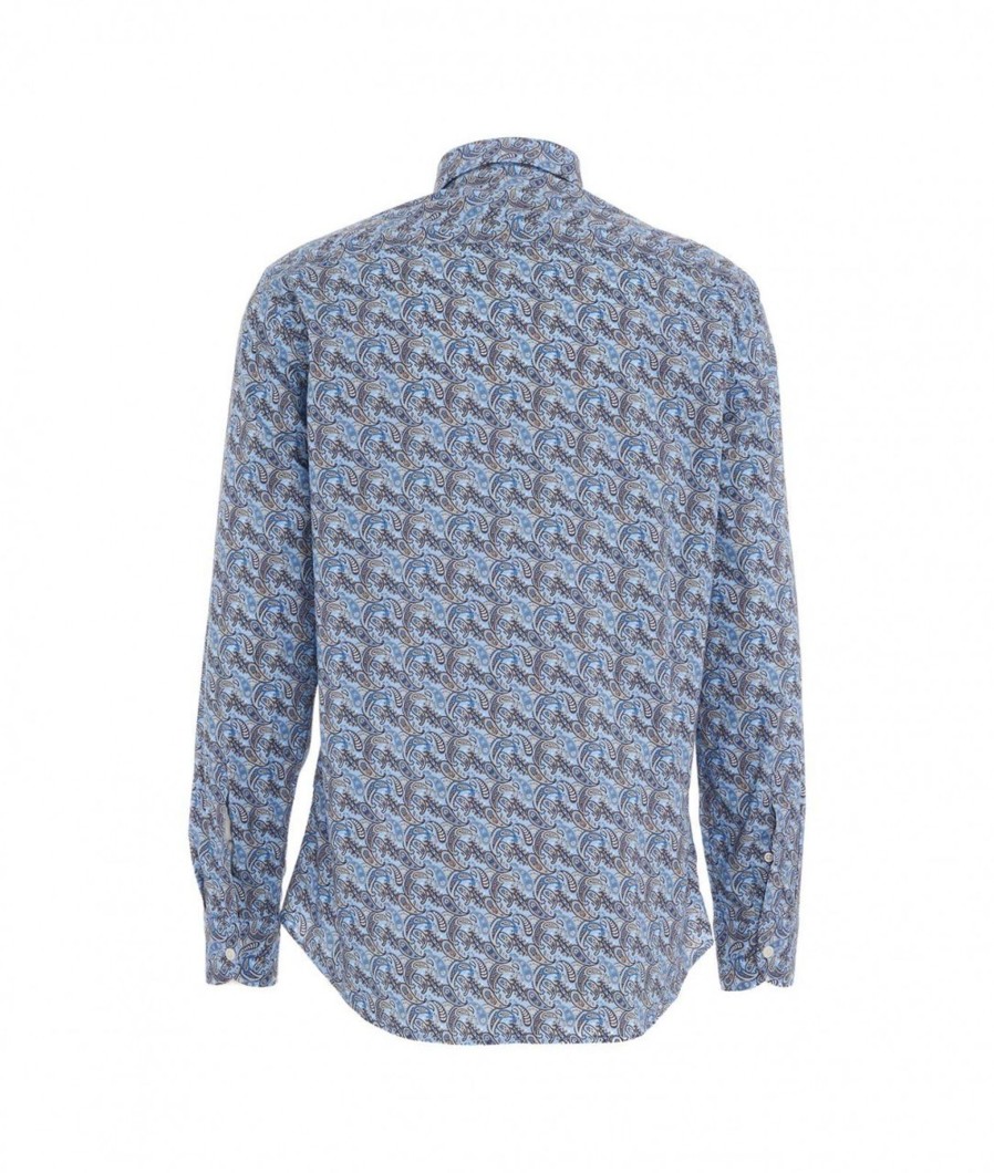 Bastoncino Camicia Paisley Blu Online