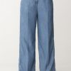 Patrizia Pepe Jeans Wide Leg Blue Wash Tencel Online