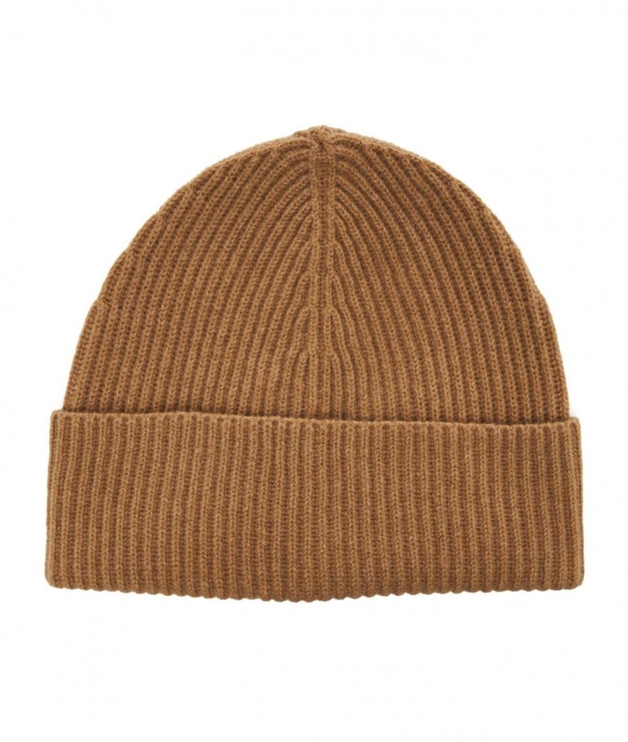 kangra Beanie In Maglia Cammello Hot