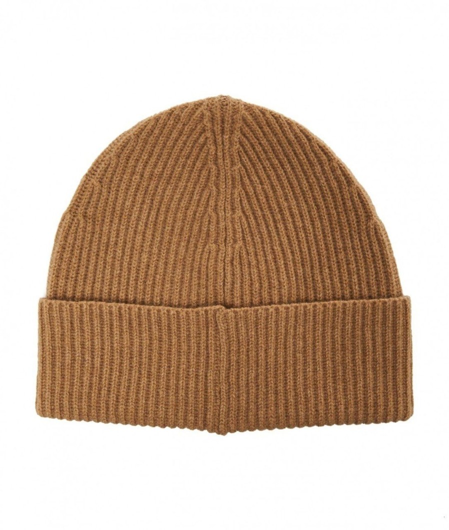 kangra Beanie In Maglia Cammello Hot