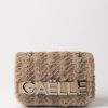 Gaelle Paris Borsa A Tracolla In Ecopelliccia Con Logo Beige Hot