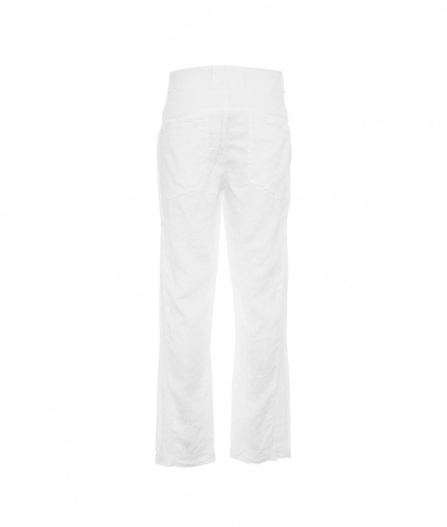 Transit Pantaloni In Lino Bianco Clearance