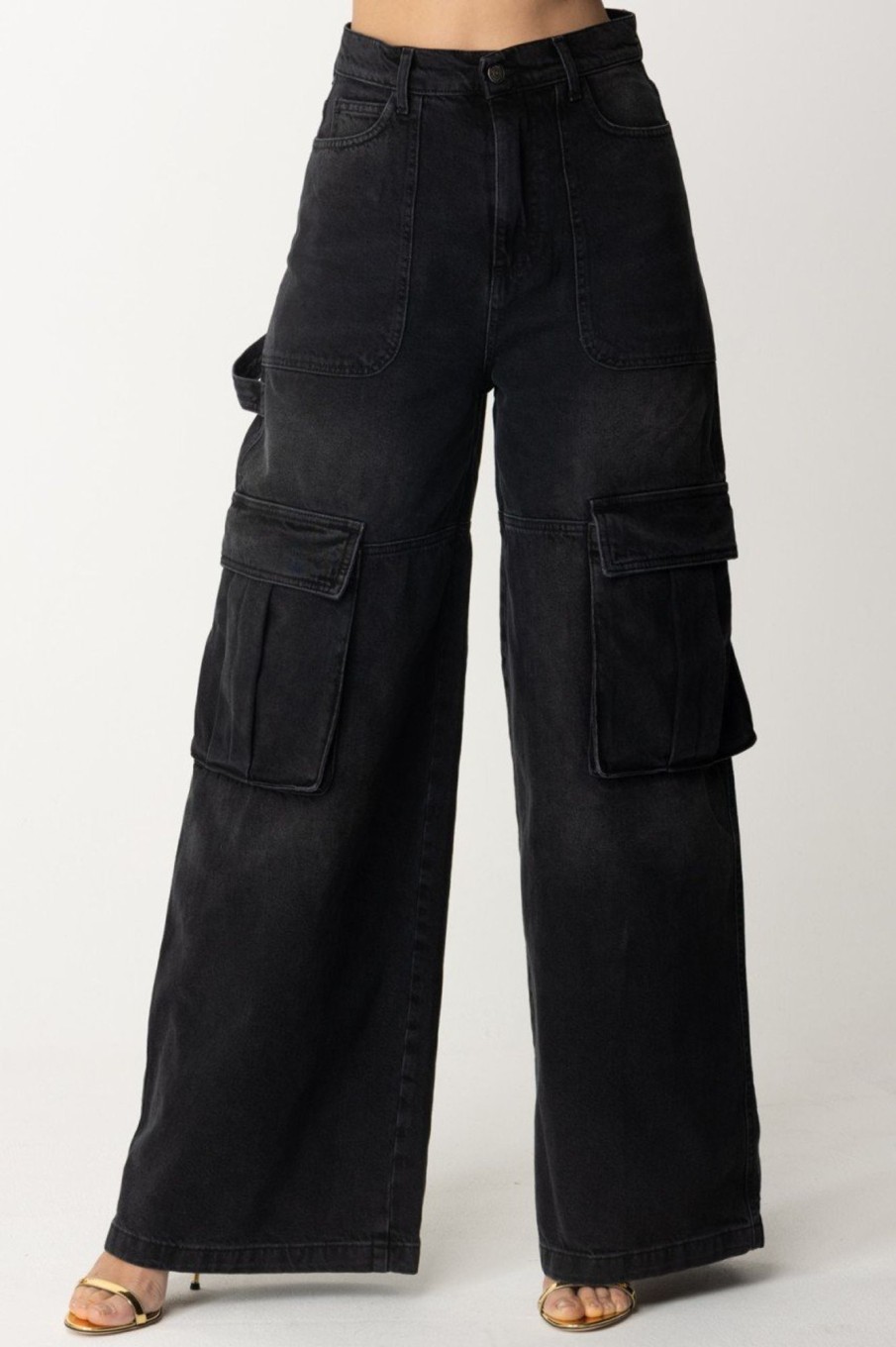 Aniye By Jeans Cargo Tina Dusty Black New