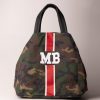 MIA BAG Shopping Bag Grande Camouflage Camouflage - Banda Rossa E Bianco Hot