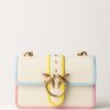 Pinko Borsa Love Classic Mini Bicolore Bianco Seta-Antique Gold Online