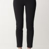 Elisabetta Franchi Pantaloni In Crepe Stretch Con Patte Nero Best