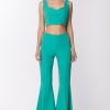 Dramèe Crop Top Con Scollo Cuore Verde Online