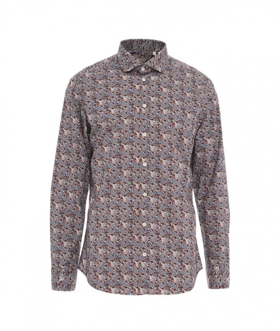 Bastoncino Camicia Paisley Marrone Online