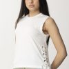 Pinko T-Shirt Con Lacci Bianco Brill Clearance