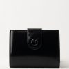 Pinko Wallet In Pelle Lucida Nero Limousine Block Color Wholesale