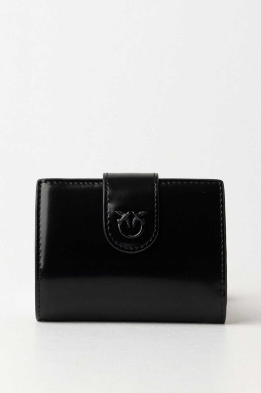 Pinko Wallet In Pelle Lucida Nero Limousine Block Color Wholesale