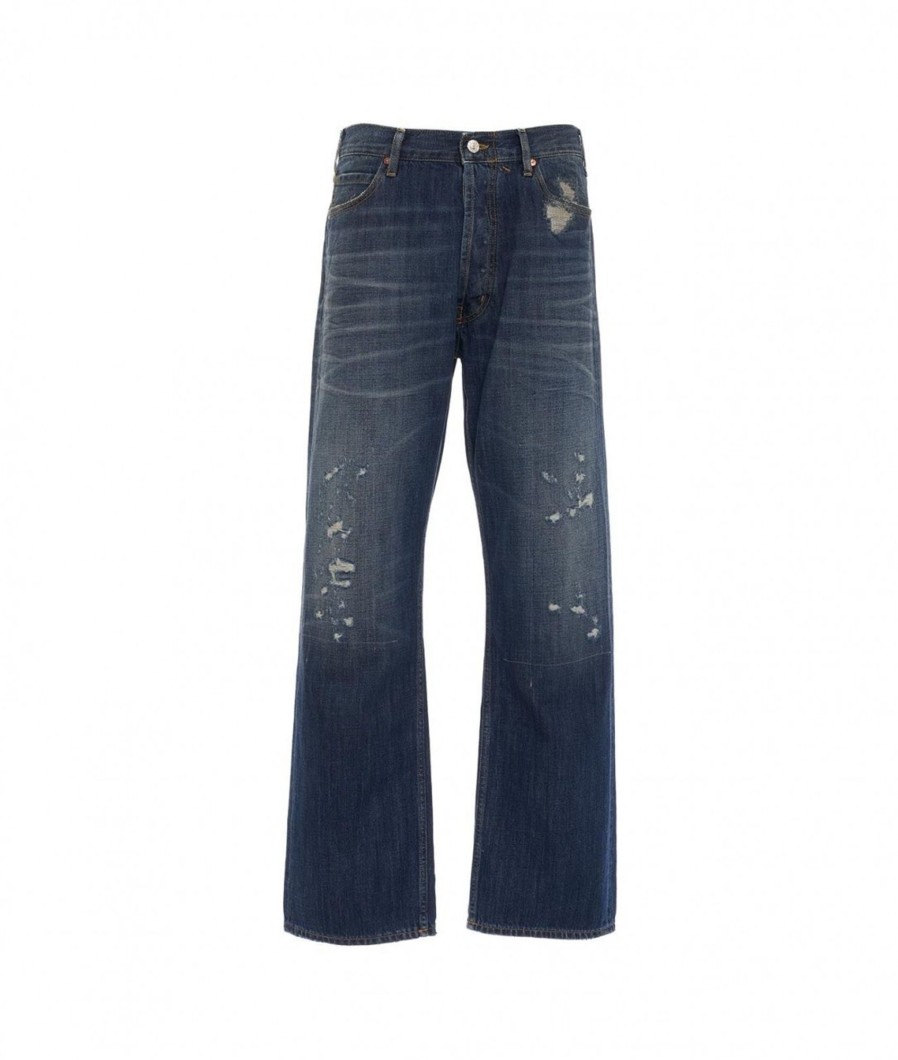 Cycle Destroyed Jeans Blu Wholesale