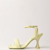 Patrizia Pepe Sandali Square Imbottiti Light Sunny Lime Hot