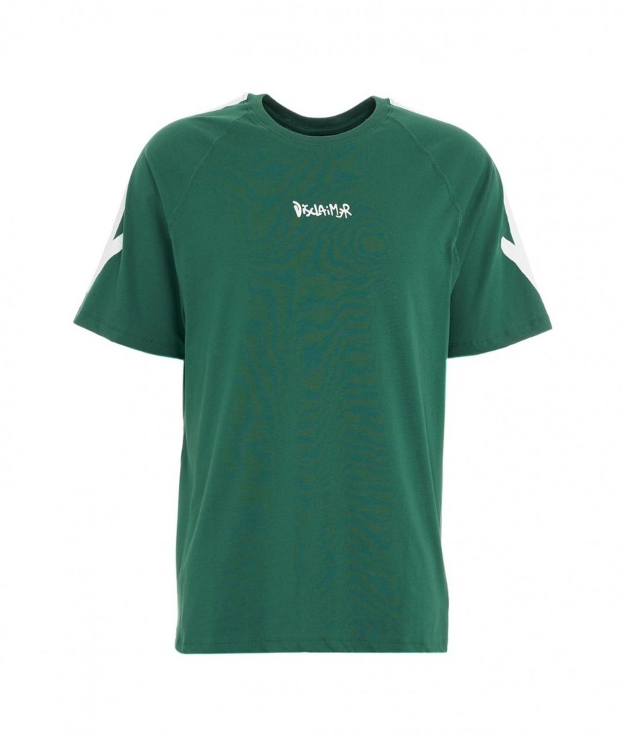 Disclaimer T-Shirt Con Stapa Del Logo Verde Wholesale