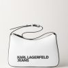 Karl Lagerfeld Borsa Baguette Logata White Hot