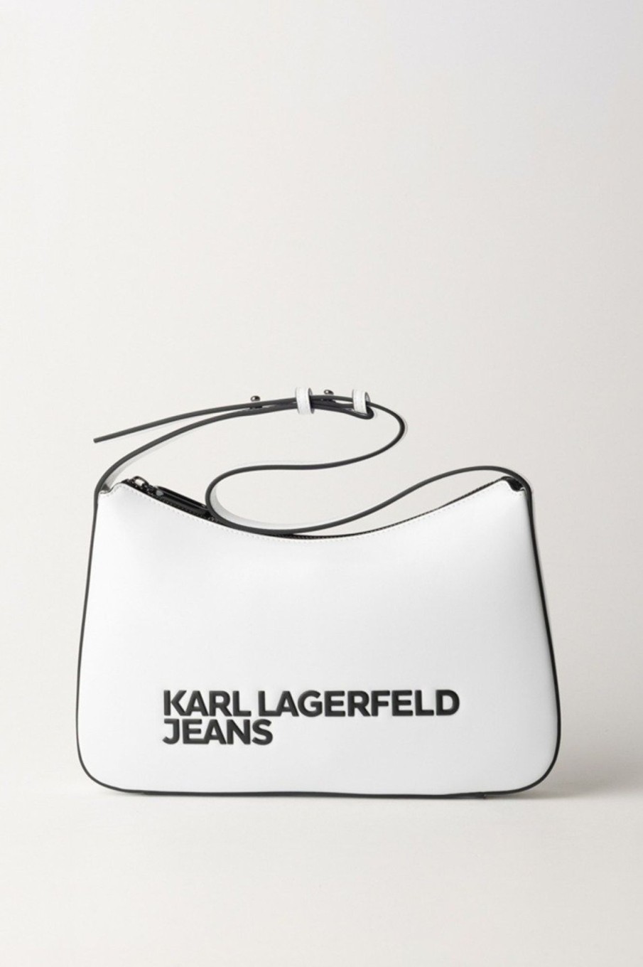 Karl Lagerfeld Borsa Baguette Logata White Hot