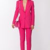 Gaelle Paris Giacca Monopetto Con Bottoni Logati Fucsia Clearance