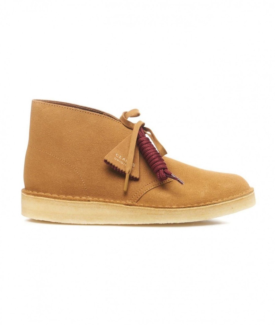 CLARKS Stringate Desert Boot Marrone Chiaro Hot