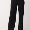 Elisabetta Franchi Pantalone Dritti Con Cintura Nero Clearance