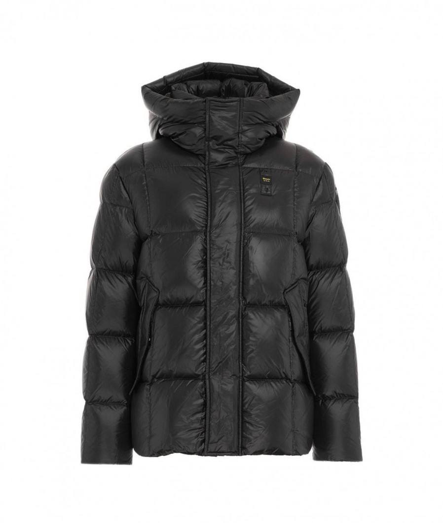 Blauer Piumino Puffer Trapuntato Nero Best