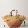 Pinko Shopper Bag Multicolor Con Frange Fucsia/Arancione/Naturale Hot