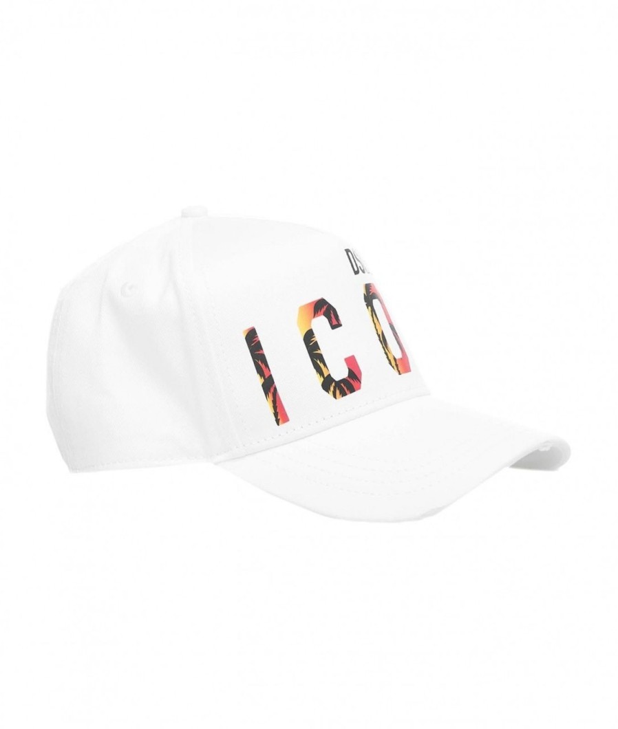 Dsquared2 Baseball Cap Bianco New