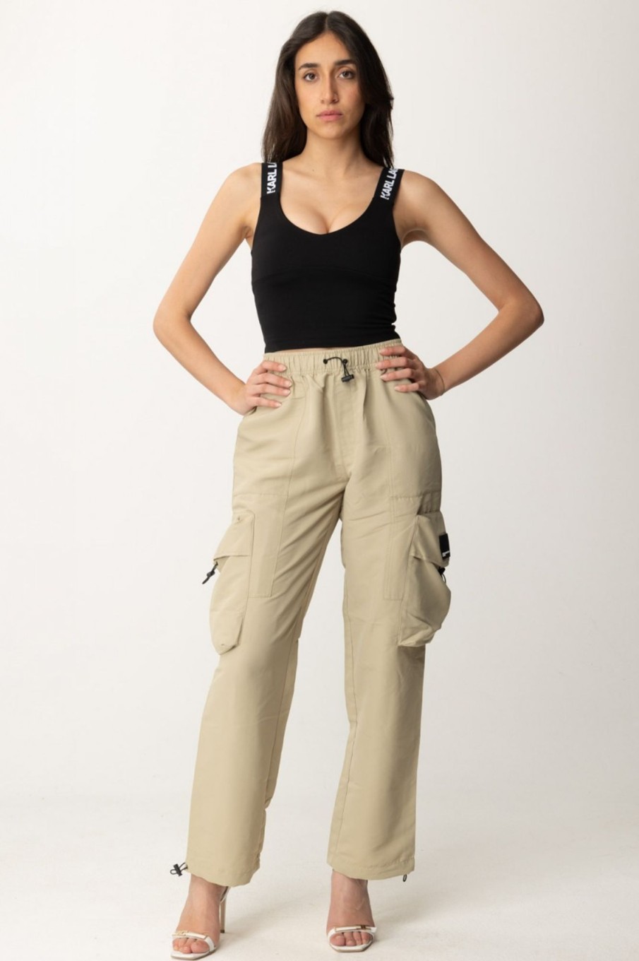 Karl Lagerfeld Pantaloni Cargo Utility Twill Online