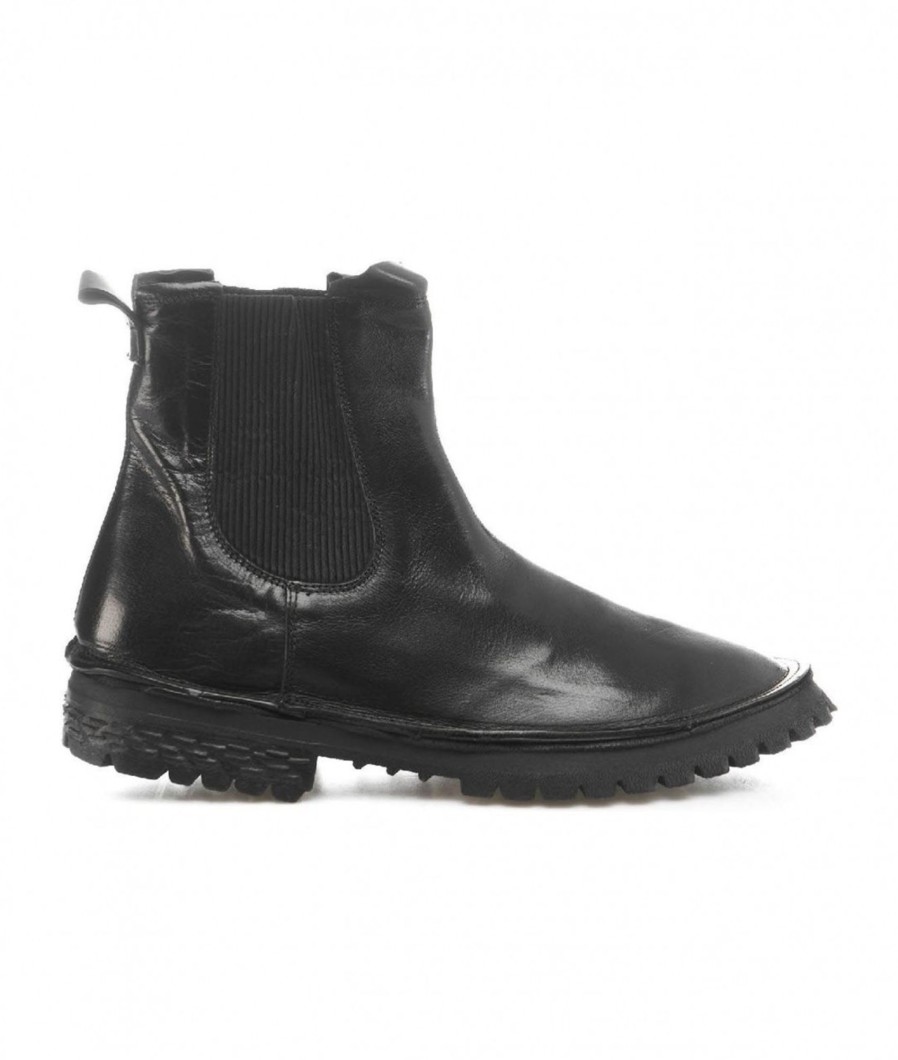 Moma Chelsea Boots Tronchetto Nero New